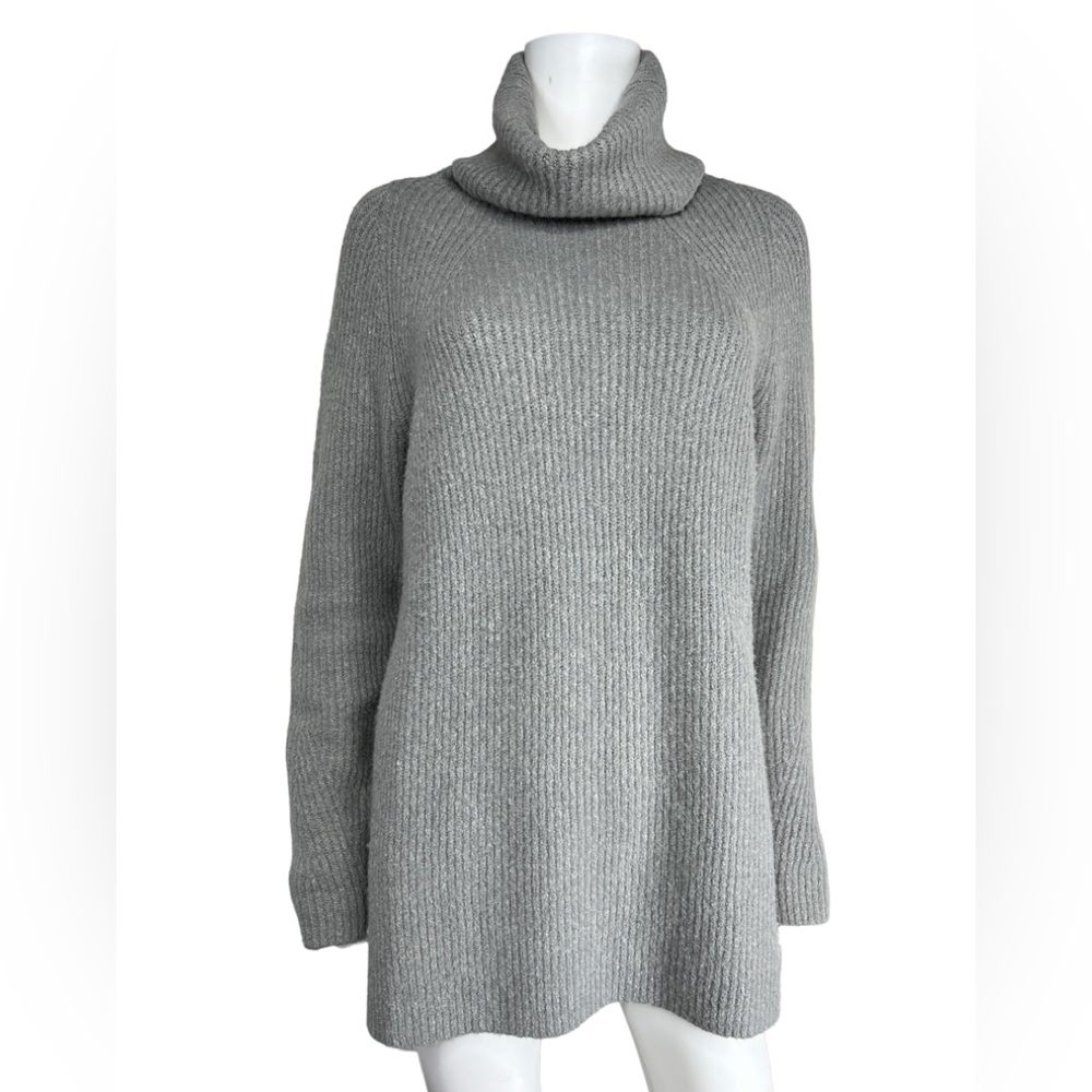Sweaty Betty Shakti Oversize Sweater Gray Turtleneck Medium